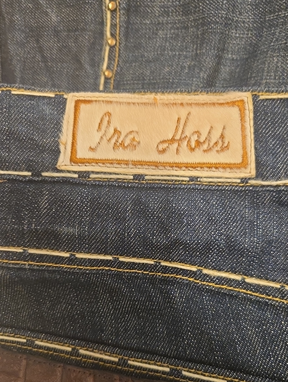 Rock & Republic Men’s Indigo Denim Jeans with Contrast Stitching